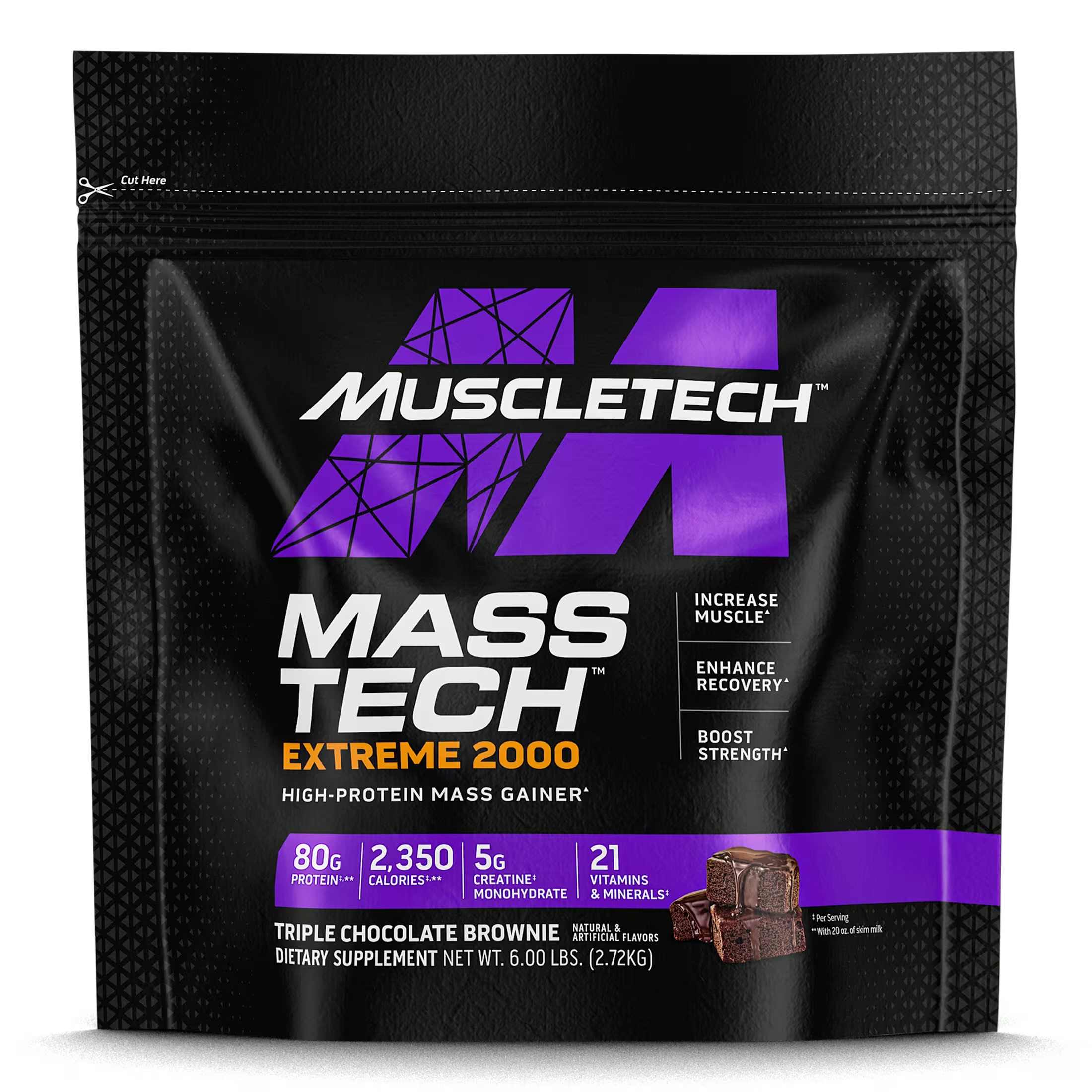 MuscleTech Mass Tech Extreme 2000 – High-Protein Mass Gainer (6 lbs / 2 ...