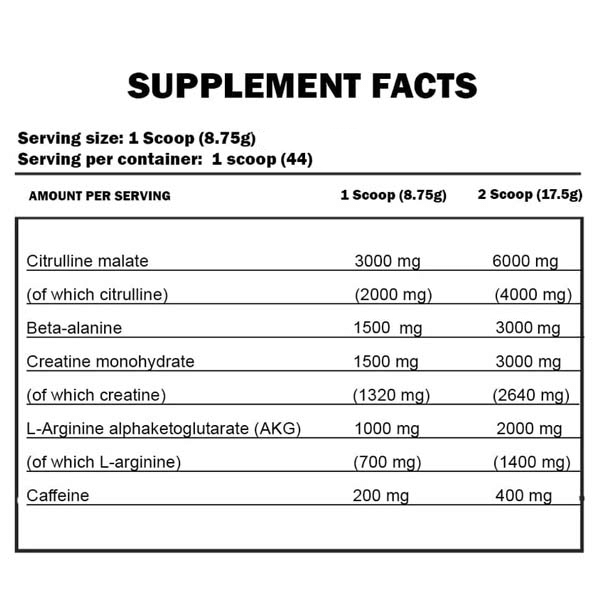 Kevin Levrone Shaaboom Pump Pre-Workout ( 44 Servings )